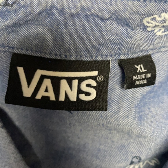 NWOT VANS Casual Leaf Pattern Dress Shirt Sz XL - Picture 6 of 8